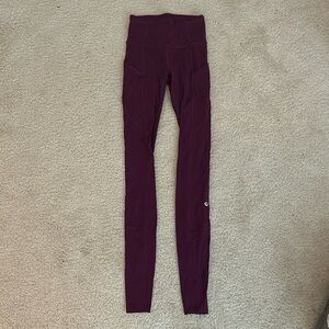 Berry Lululemon Leggings